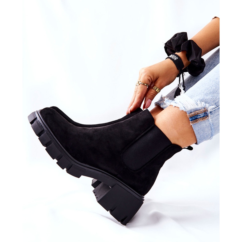 PS1 Warme Stiefel mit hohem Absatz Schwarz Madge 2