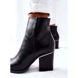 POTOCKI Klassische schwarze Airah Stiefel mit hohem Absatz 1