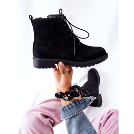 PH1 Klassische schwarze Melome Stiefel mit Schnürung 1