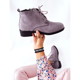 PH1 Warme Malitea Grau Stiefel mit Reißverschluss 1