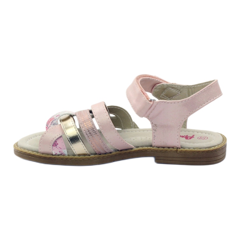 American Club Gladiatorensandalen in Roségold rosa golden 2