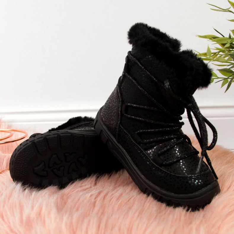 Isolierte Stiefel Jr EVE325A schwarz weiß 2