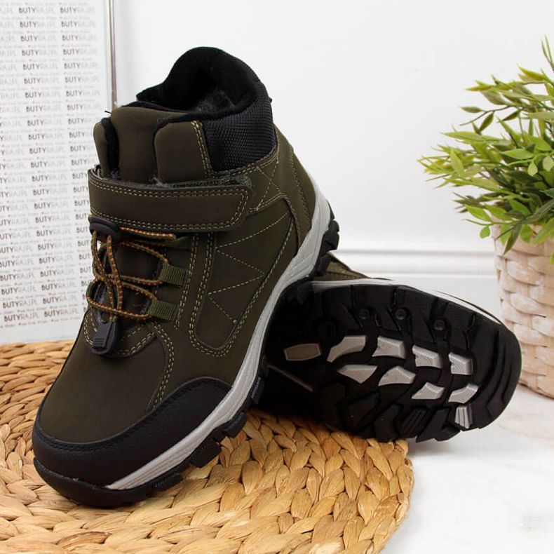 Isolierte Trekkingschuhe Jr EVE321C khaki weiß grün 1