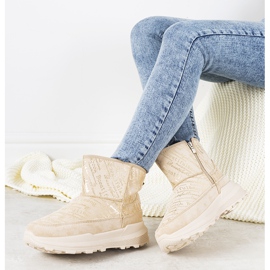 Damen Schneestiefel Crescent beige 2