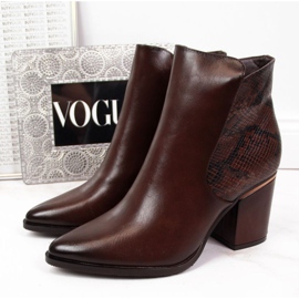 Stiefel isoliert Schlangenhaut Potocki W WOL31B braun 1