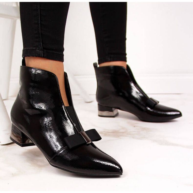 Stiefel mit Schleife T.Sokolski W SCA145 schwarz 1