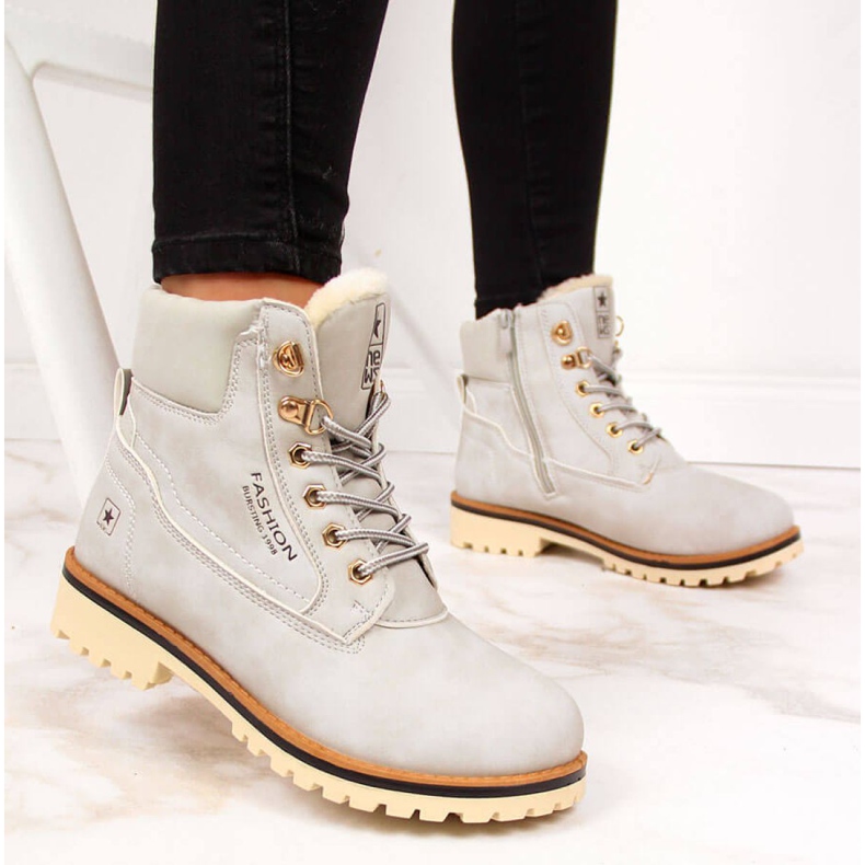 Isolierte Damenstiefel News W EVE249B grau 1