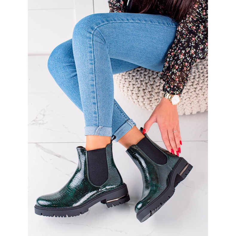 Grüne Chelsea-Boots von Sergio Leone 2