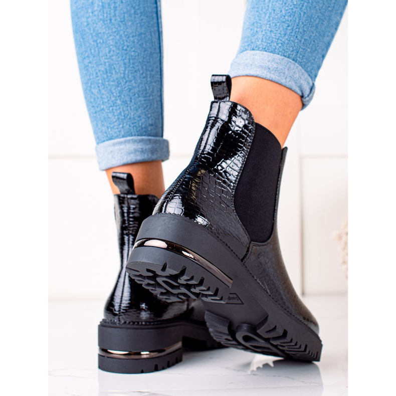 Schwarze Chelsea-Boots von Sergio Leone 1