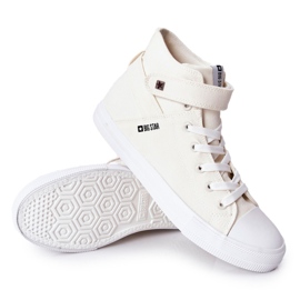 Sneaker High Big Star FF174140 Weiß naturfarben 1