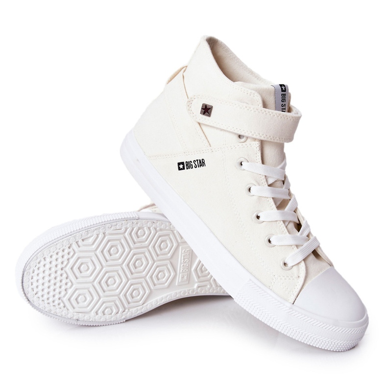Sneaker High Big Star FF174140 Weiß naturfarben 1