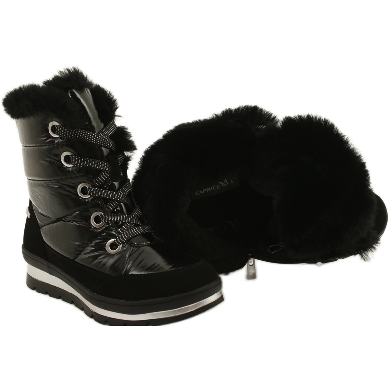 Schwarze Stiefel, Caprice Membran 9-26216-27 019 4