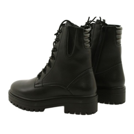 Stiefel Leder Sergio Leone TR756 Schnürsenkel Schwarz 2