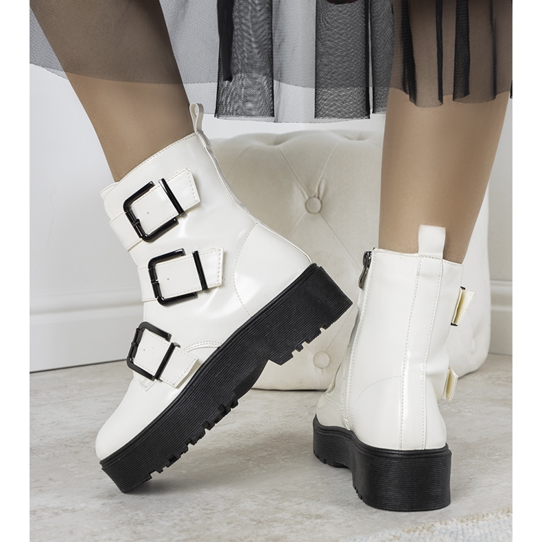 Austin weiße Stiefeletten 2