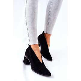 Lederstiefel mit hohem Absatz Laura Messi Schwarz 2344 1