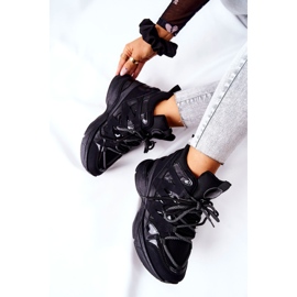 Sport Schwarz Hesane Keilschuhe 1