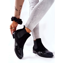 Slip-On Stiefel aus Leder Laura Messi Schwarz 2096 2