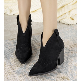 Schwarze Damen-Fanette-Cowboy-Stiefel 1