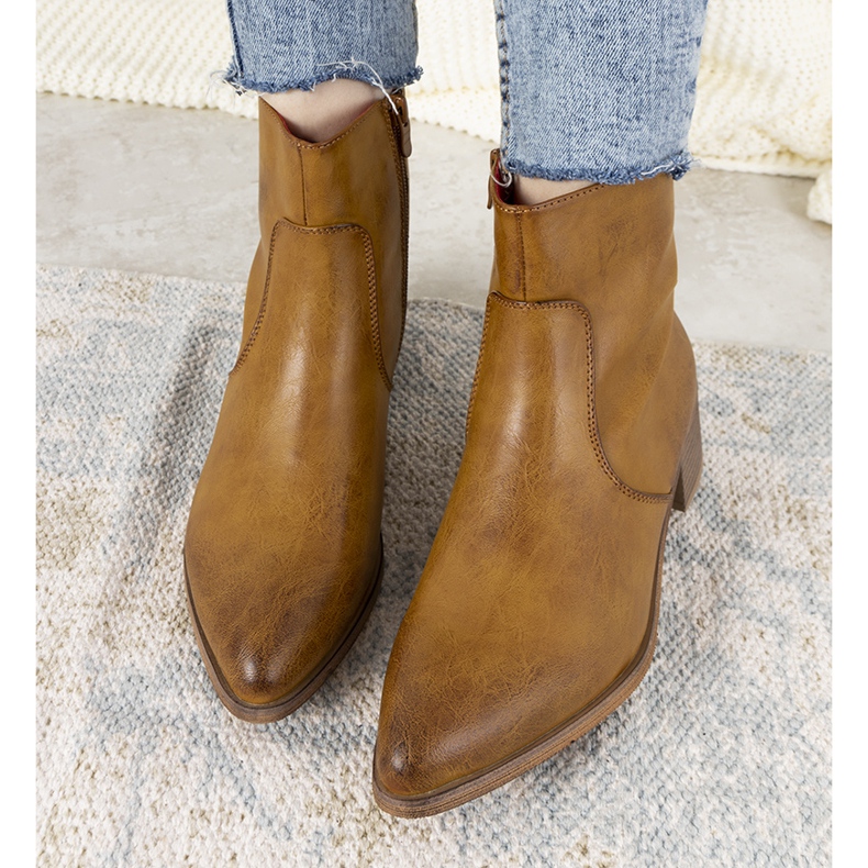 Kamelstiefel für Damen, Cowboystiefel von Hortense braun 1