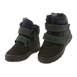 Jungenstiefel mit einer wasserdichten Membrane Mazurek 1360 Schwarz und Marineblau 2