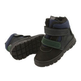 Jungenstiefel mit einer wasserdichten Membrane Mazurek 1360 Schwarz und Marineblau 3
