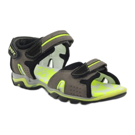 Barteks grau-grüne Sandalen für Jungen schwarz 1