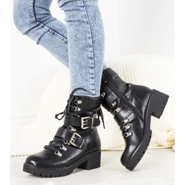 Schwarze Girlandenstiefel für Damen 2