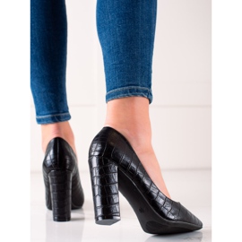 Sweet Shoes Schwarze Pumps mit Öko-Leder 2