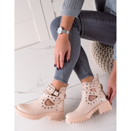 Bestelle Modische Arbeiter mit Strasssteinen beige 1