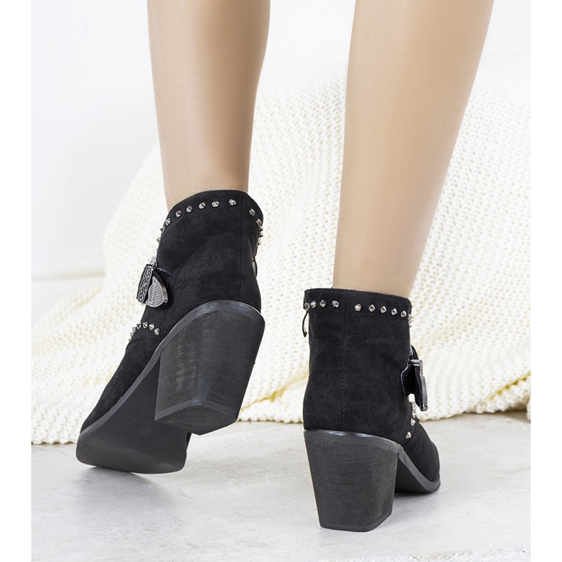 Schwarze Hughes Cowboystiefel 2