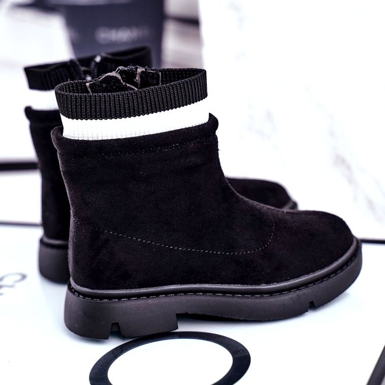 Apawwa Warme Stiefeletten für Kinder Pinko schwarz 3