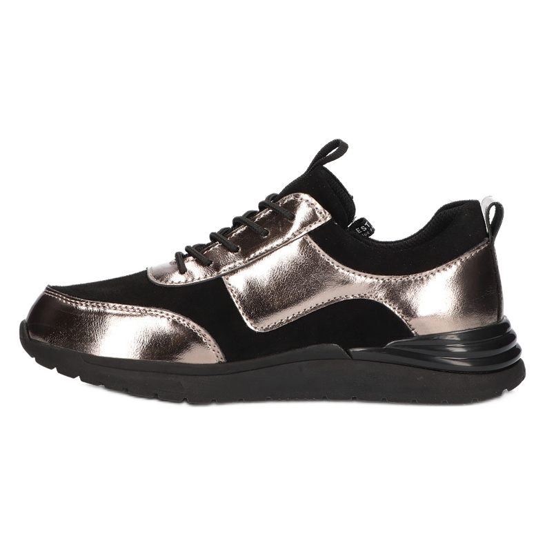 Filippo DP3149/21 BK GN Sport-Sneaker aus Leder, dunkles Nickel schwarz 1