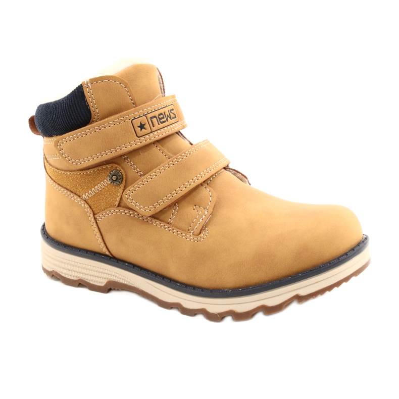 Holzstiefel mit Klettverschluss Camel News 21DZ20-4307 gelb 1