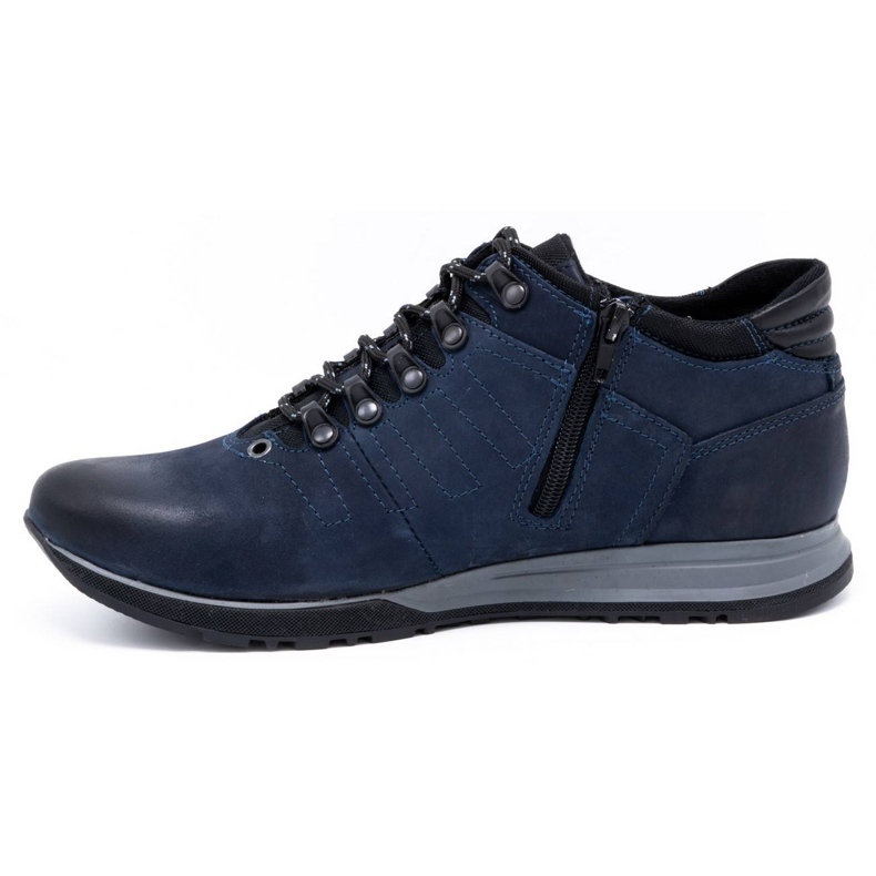 Olivier Marineblaue Herren Lederstiefel 920MP navy blau 1