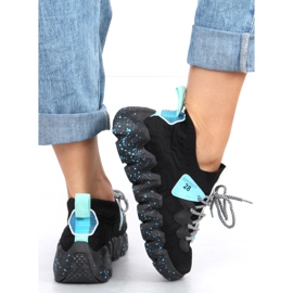 Schwarz NB387 Allblack Sportschuhe mit hohen Sohlen 1