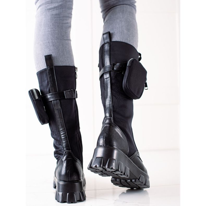 TRENDI Große Arbeiter mit Tasche schwarz 1