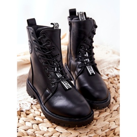 PE1 Warme Kinderstiefel Workers Schwarz Rosalie 2