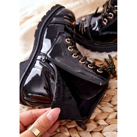 PE1 Schwarze Mousie Warme Stiefel Arbeiter am Reißverschluss 1