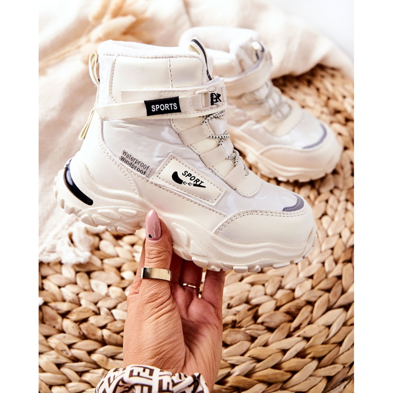 PJ2 Warme Schneestiefel Stiefel Hellbeige Erila 2