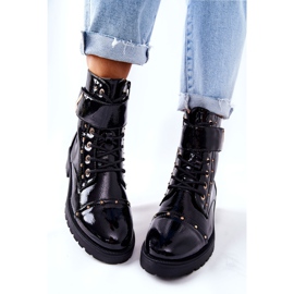 PG1 Warm lackierte schwarze Colira Stiefel 1