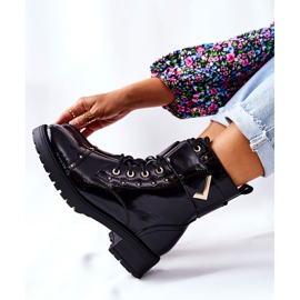 PG1 Warm lackierte schwarze Colira Stiefel 2