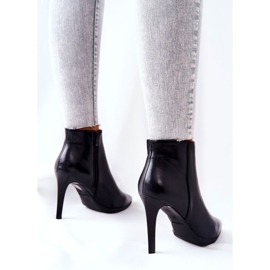 Damenstiefel mit hohem Absatz Sergio Leone BT501 schwarz 1