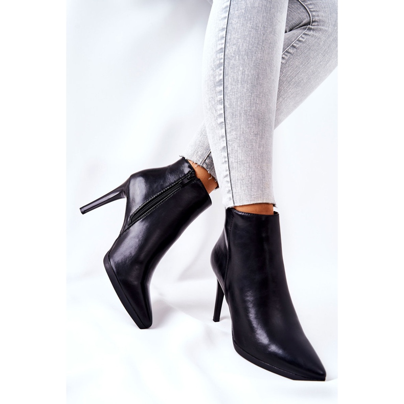 Damenstiefel mit hohem Absatz Sergio Leone BT501 schwarz 2