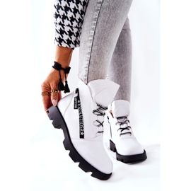 Stiefel mit Fell gewärmt Sergio Leone Weiß TR740 1