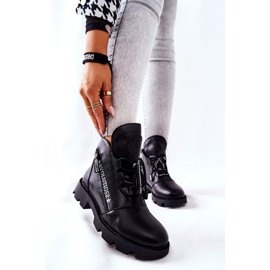 Stiefel mit Fell gewärmt Sergio Leone Schwarz TR740 1