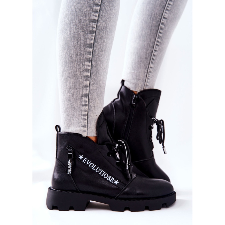 Stiefel mit Fell gewärmt Sergio Leone Schwarz TR740 2