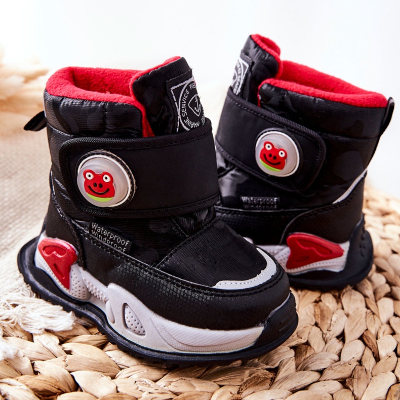 PJ2 Kinder Schneestiefel Stiefel Black Frenzie schwarz 2