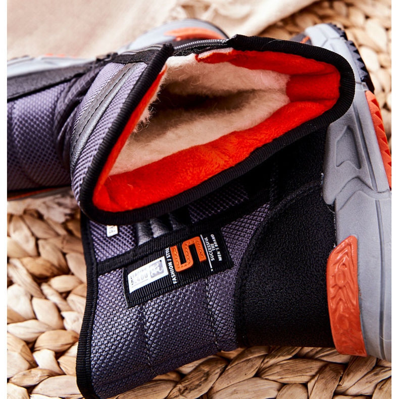 PJ2 Schwarze warme hohe Kinder Schneestiefel Leoth 1