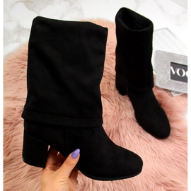 Vinceza W JAN34A isolierte Turn-Up Stiefel schwarz 2