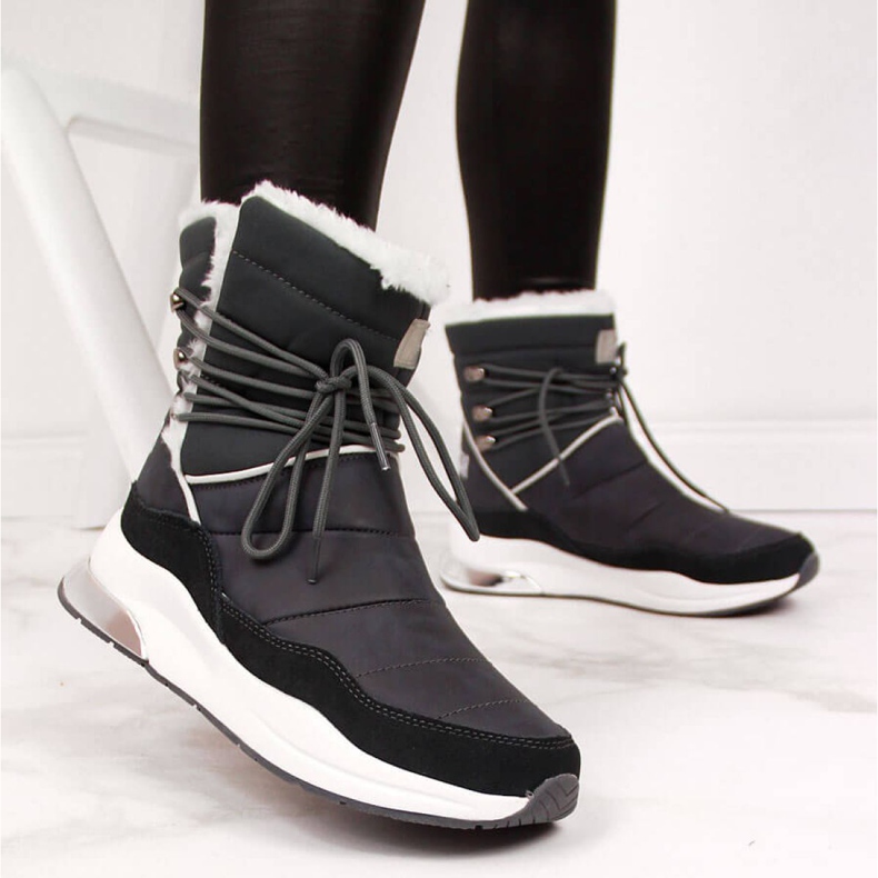 Graue isolierte Schneestiefel Big Star W II274281 1